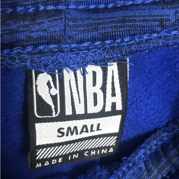 NBA Logo Sweatpants Blue Polyester Men's Small - Picture 3 of 7